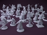  Fantasy mini collection (multiple poses)  3d model for 3d printers