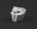  Low-poly ghost - dual extrusion halloween masks  3d model for 3d printers