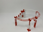  Marblevator, magnetic tracks.  3d model for 3d printers