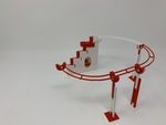  Marblevator, magnetic tracks.  3d model for 3d printers