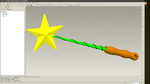 Modelo 3d de Varita mágica para impresoras 3d