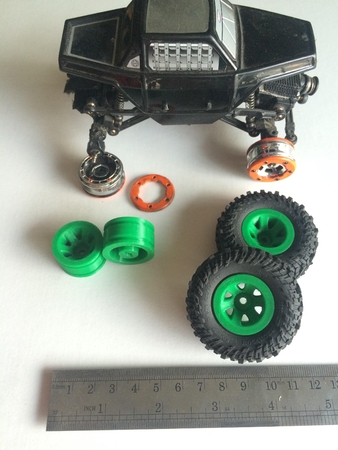 Modelo 3d de Mini rc crawler ruedas para impresoras 3d