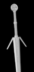  Witcher 3 silver sword  3d model for 3d printers