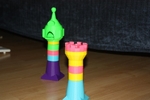  Duplo tower rapunzel / castle - duplo compatible  3d model for 3d printers