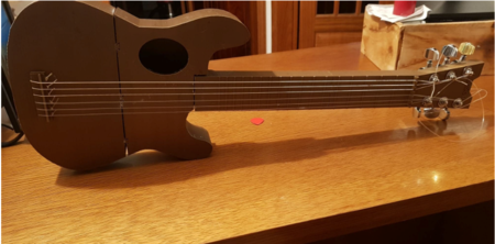  Ukelele guitar 3d print  3d model for 3d printers