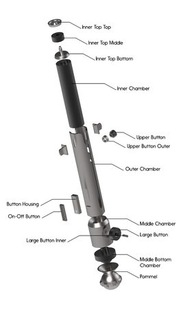  Ahsoka tano's lightsaber (clone wars)  3d model for 3d printers