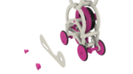  Windup bunny 2 with a pla spring motor and floating pinion drive.  3d model for 3d printers