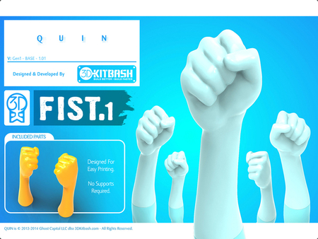 Quin G1: Fist1 - Handy UpKit - 3DKitbash.com