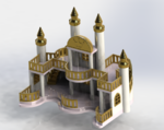  Playmobil like diy wood castle  3d model for 3d printers