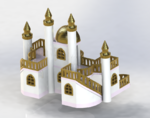  Playmobil like diy wood castle  3d model for 3d printers