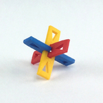 Modelo 3d de 3 pieza de rompecabezas de juguete para impresoras 3d