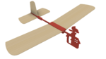  Red baron hand launched glider  3d model for 3d printers