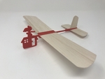  Red baron hand launched glider  3d model for 3d printers