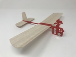  Red baron hand launched glider  3d model for 3d printers