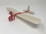  Red baron hand launched glider  3d model for 3d printers