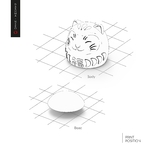 Modelo 3d de Daruma-neko para impresoras 3d