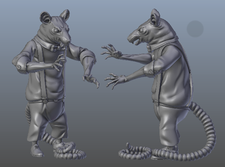  Mafia rat  3d model for 3d printers