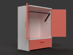  Doll closet  3d model for 3d printers