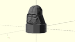 Modelo 3d de Low-poly darth vader corcho pal para impresoras 3d