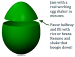  Egg shaker  3d model for 3d printers