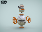  Bb8 droid - star wars: the force awakens   3d model for 3d printers