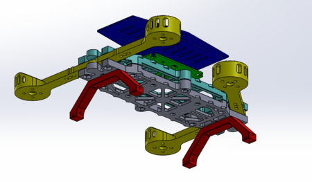 Modelo 3d de Frank26080115 el primer impreso en 3d quadcopter para impresoras 3d