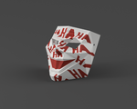  Low-poly joker - dual extrusion halloween masks  3d model for 3d printers
