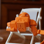  Maker faire robot action figure (single file)  3d model for 3d printers