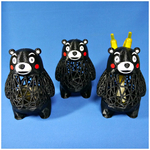 Modelo 3d de Kumamon (熊本熊 / くまモン) banco / sostenedor de la pluma para impresoras 3d