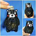 Modelo 3d de Kumamon (熊本熊 / くまモン) banco / sostenedor de la pluma para impresoras 3d