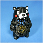 Modelo 3d de Kumamon (熊本熊 / くまモン) banco / sostenedor de la pluma para impresoras 3d