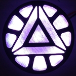  Arc reactor sized for neopixel ring  3d model for 3d printers