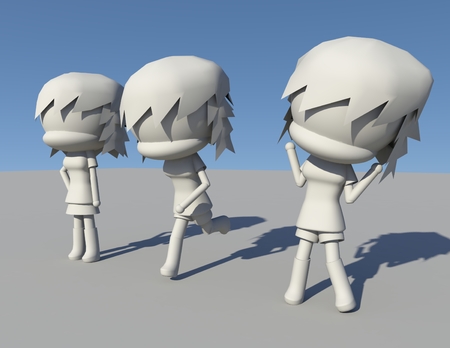  Anime girl  3d model for 3d printers