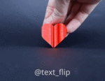 Modelo 3d de Texto de la flip, el amor para impresoras 3d