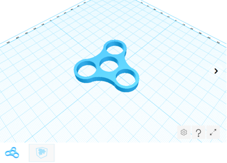 Modelo 3d de Fidget spinner para impresoras 3d