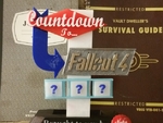 Modelo 3d de Fallout 4 cuenta atrás signo  para impresoras 3d