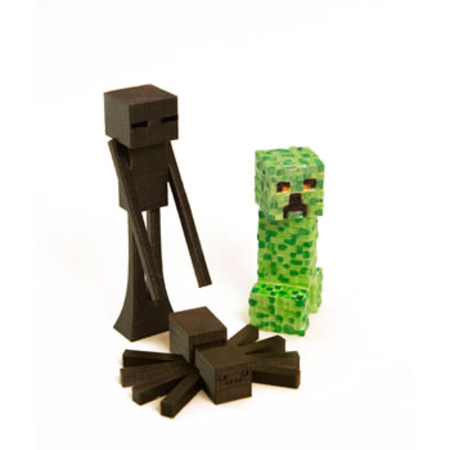 Modelo 3d de Minecraft araña para impresoras 3d