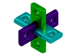 Modelo 3d de Bloqueo de puzzle para impresoras 3d