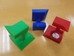 Modelo 3d de 3 piezas de puzzle cubo de caja para impresoras 3d