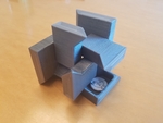 Modelo 3d de 3 piezas de puzzle cubo de caja para impresoras 3d