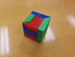 Modelo 3d de 3 piezas de puzzle cubo de caja para impresoras 3d