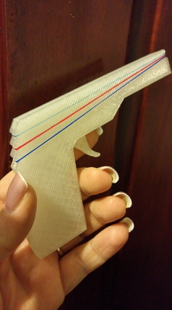  Mini rubber band gun  3d model for 3d printers