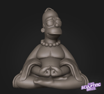 Modelo 3d de Homero buda para impresoras 3d