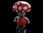  Super mario's toad  3d model for 3d printers