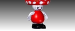  Super mario's toad  3d model for 3d printers