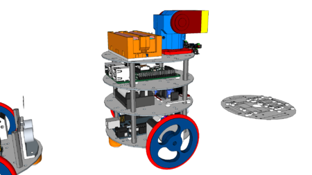 Modelo 3d de Diskbot™ - diy robot de la plataforma de los conceptos de diseño para impresoras 3d