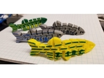 Modelo 3d de El pez cebra juguete para impresoras 3d