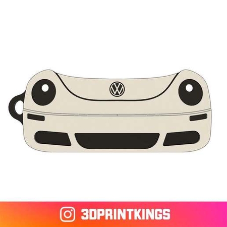 Modelo 3d de Vw new beetle - clave de la cadena de para impresoras 3d