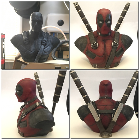 Deadpool Bust HD (With Supports)