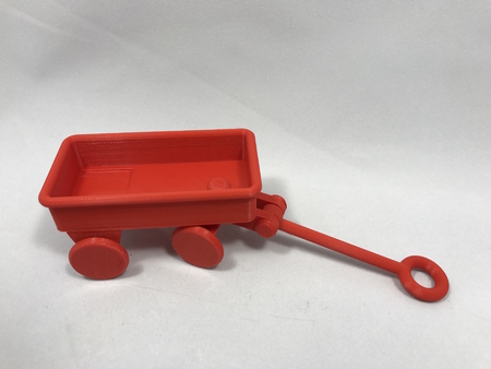  Little red wagon  3d model for 3d printers